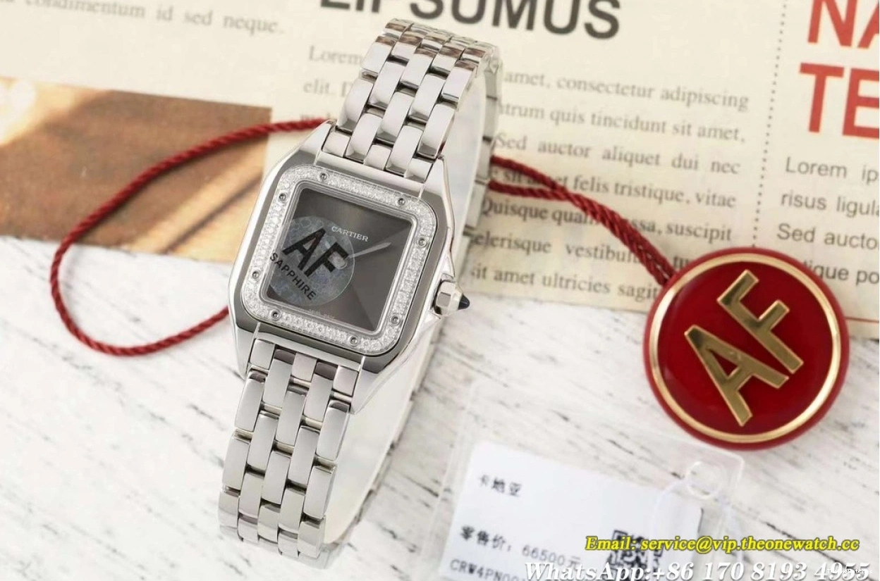 Secrete Quartz Dia Dial 22mm Ladies SS De AF Grey Panthere SS 1221